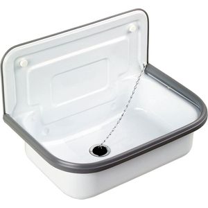 Differnz Uitstortgootsteen Staal 33 X 38 X 50 cm Wit 39.006.20