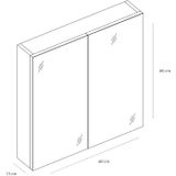 Spiegelkast differnz somero 60 cm antraciet