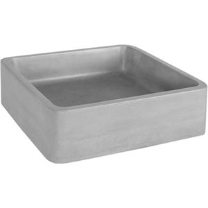Differnz Marba Waskom – Wastafel Beton - Lichtgrijs – Vierkant – 40 x 40 x 12 cm