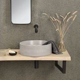 Differnz Marba Waskom – Wastafel Beton - Lichtgrijs – Rond – 42 x 42 x 13 cm