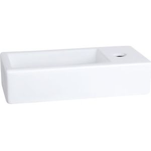 Differnz Ravo Fontein - Wasbak Keramiek - Wit - 38.5 x 18.5 x 9 cm