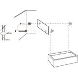 Differnz Flat Fontein - Beton lichtgrijs - 38 x 24 x 8 cm