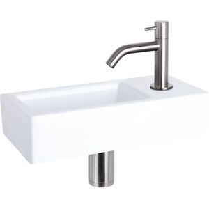 Differnz Fonteinset Mix&match Ravo Keramiek Gebogen Mat Chroom