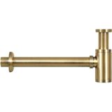 Differnz Helios Fonteinset - Wasbak Marmer - Wit - Rechte Kraan - Mat Goud - Standaard Greep - 37.5 x 18.5 x 9 cm