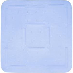 Differnz Tutus inlegmat douche, anti-slip laag - 100% PVC - Blauw - 55 x 55 cm