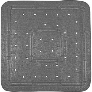 Differnz Tutus inlegmat douche, anti-slip laag - 100% PVC - Antraciet - 55 x 55 cm