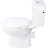 Toiletpot Differnz Staand Met PK Uitgang Inclusief Toiletbril Wit Differnz