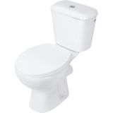 Toiletpot Differnz Staand Met PK Uitgang Inclusief Toiletbril Wit Differnz