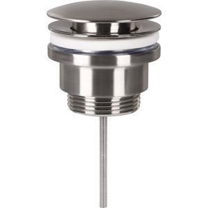 Differnz Design Afvoerplug Mat Chroom – Pop–up – Ø 63mm – Mix & Match – Kleine schroef