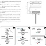 Differnz Design Afvoerplug Rood Koper – Pop–up – Ø 63mm – Mix & Match – Kleine Schroef