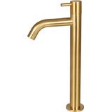 Differnz Wastafelkraan - Koudwaterkraan - Hoog - 28.5 x 11.5 cm - Mat Goud