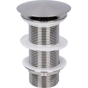 Differnz Afvoerplug Mat Chroom - Always Open Mix & Match - Maat: L - Ø 72 mm