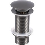 Differnz - Design Afvoerplug - Gun Metal - Ø 63mm - Pop-up