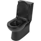 Toiletpot Differnz Staant Duoblok Rimless Mat Zwart
