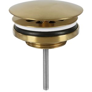 Differnz Afvoerplug Mat Goud – Always open – Ø 72 mm – met schroef