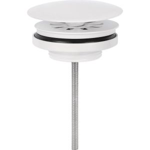Differnz afvoerplug always open | mat wit | 72mm
