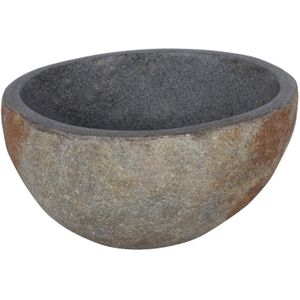 Differnz - Riverstone - Waskom - Grijs - Natuursteen - Diameter 23-25 cm