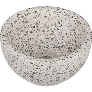 Differnz River waskom - 23x23x12cm - terrazzo zwart/wit 36.102.24