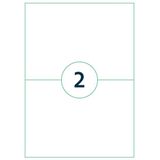 Etiket qbasic a4 1.000 vel 210x148mm 2000 labels