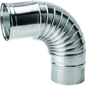 Burgerhout Bocht aluminium 90° Ø 150 mm