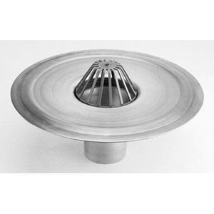 Burgerhout - Aluminium Kiezelbak - Rond - Ø 80mm - Met Bladvanger