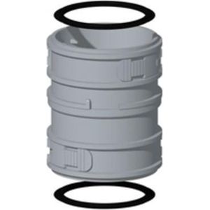 Burgerhout - Flex Koppelstuk - 80mm - Verwarmingsonderdelen