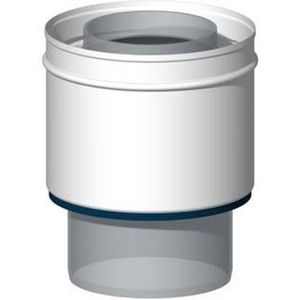 Burgerhout - Miniflex Overgangsstuk - Enkelwandig - 80mm naar 100mm