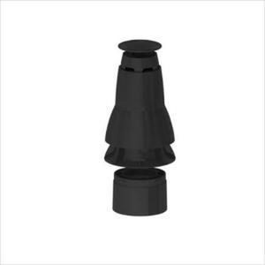 Burgerhout Flex uitmondingsset Ø80mm MiniFlex skyline rookgasafvoer en luchttoevoer