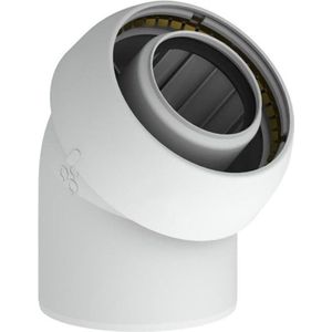 Burgerhout Easysafe bocht 60/100 45gr wit
