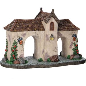 LuVille Efteling kerstdorp miniatuur poort Doornroosje 22 x 13 x 14 cm