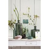 Mica Decorations Guan Fles Vaas - H26 x Ø21 cm - Gerecycled Glas - Groen