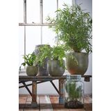 Mica Decorations Vienne Vaas - H30 x Ø18 cm - Gerecycled Glas - Transparant