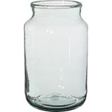 Mica Decorations Vienne Vaas - H30 x Ø18 cm - Gerecycled Glas - Transparant