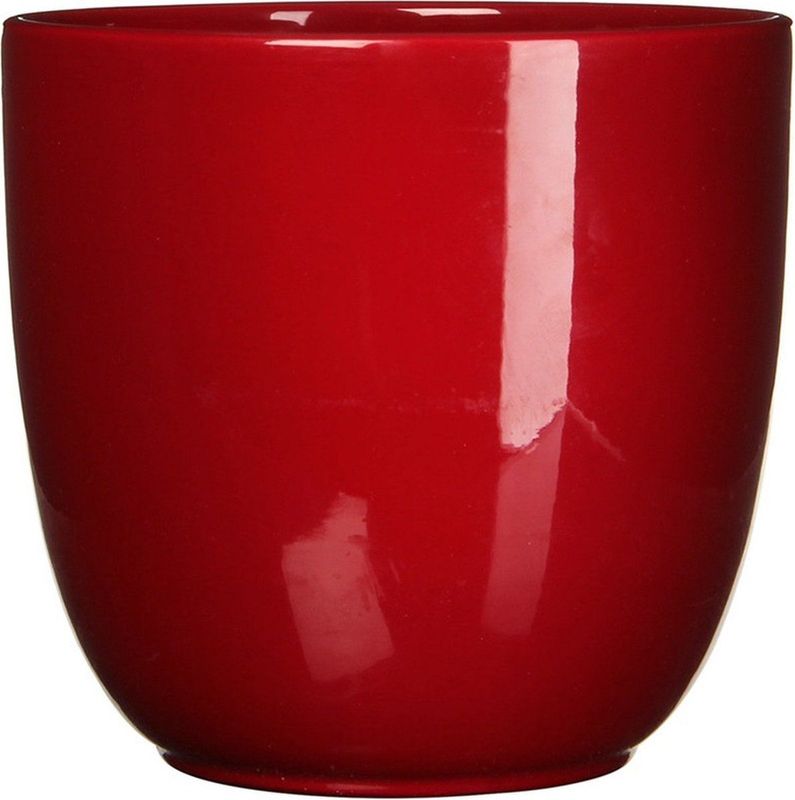 Mica - Tusca - Bloempot - Donkerrood - Keramiek - Ø 17 H 16 cm