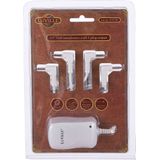 Luville Switch Adaptor 3 Volt - 4 Plugs Out | Kersthuisje Adapter voor optimale sfeer | 6,9x3,9x4,9 cm - Luville