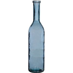 Mica Decorations - Rioja - Glazen Decoratiefles - Blauw - D 18 H 75 cm