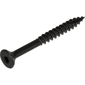 Blackline spaanplaatschroeven gezwart TORX TX-20 platverzonken kop 4 x 50/30 mm 100 stuks
