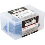Blackline - Spaanplaatschroef - Zwart - Staal - 50 stuks