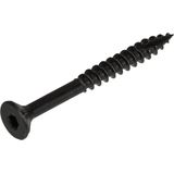 Hoenderdaal - Spaanplaatschroef - Zwart - Verpakt per 20 stuks - Materiaal: Zwart verzinkt - Platverzonken Kop
