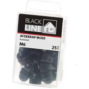 Nylon moeren, M2 M3 M4 Plastic Nylon Noten Zeskant Zwart