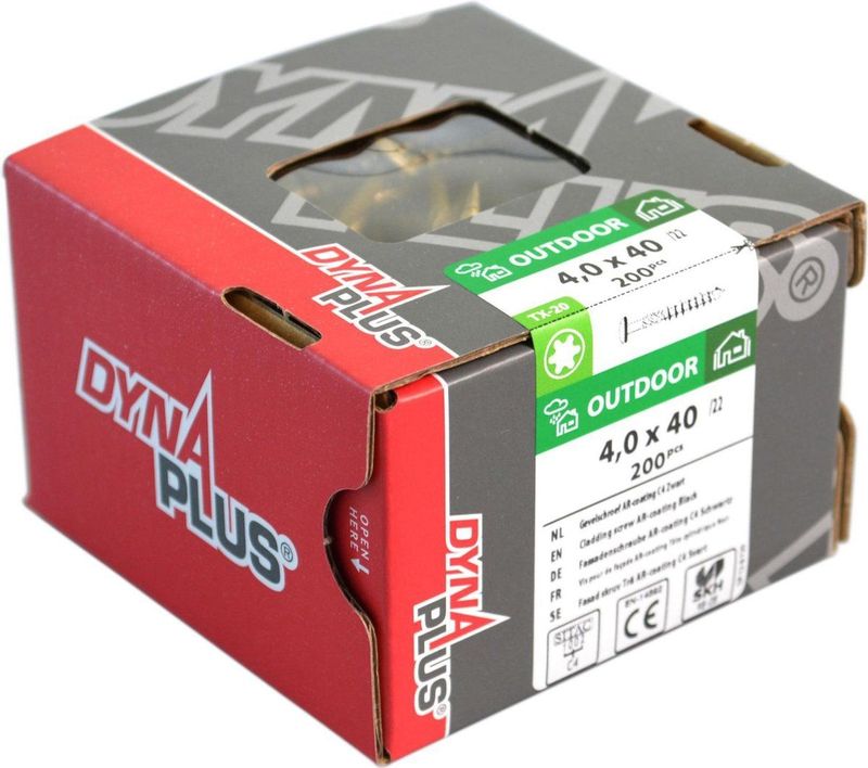 Dynaplus - Potdekselschroeven - Outdoor Coating - TORX TX-20 - Cilinderkop - 200 Stuks