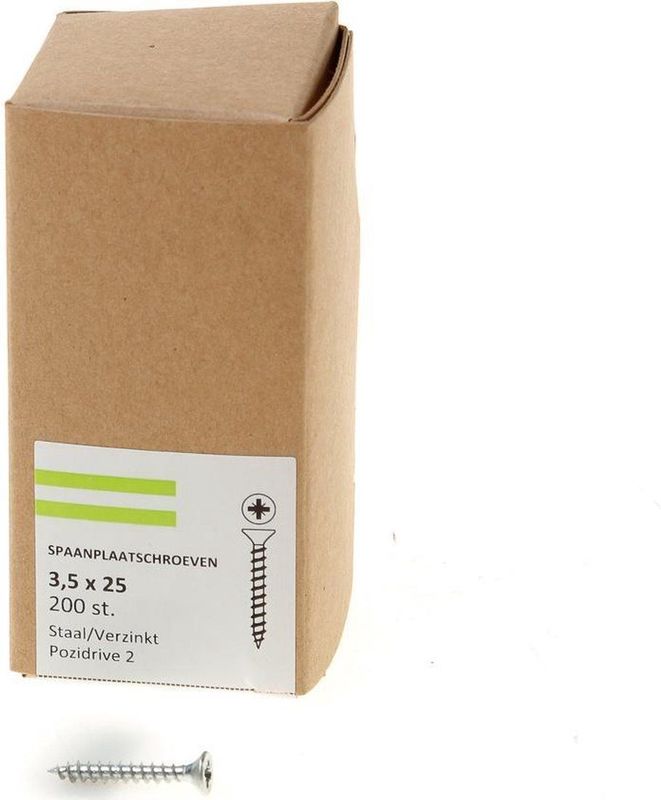 Hoenderdaal - Platverzonken Kop - Schroeven - Verzinkt - 200 Stuk