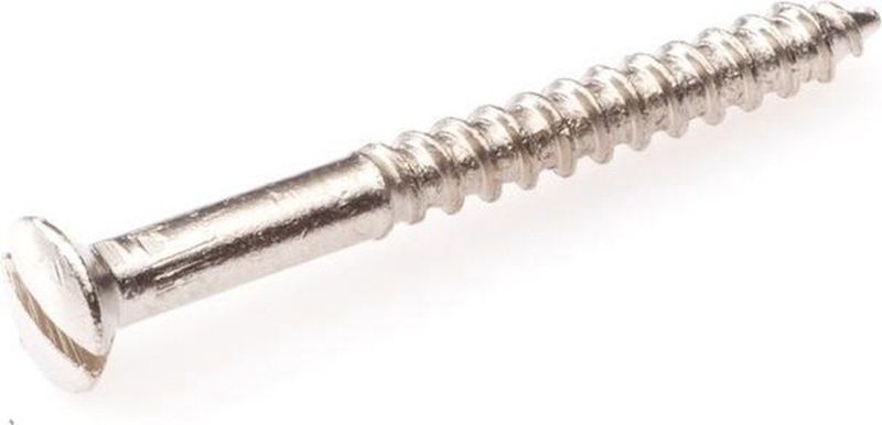 Hoenderdaal - Houtschroef - Vernikkeld - 4x40mm - 200 Stuks