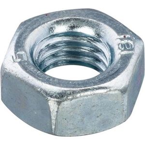 Hoenderdaal moer zeskant gegalvaniseerd m  6 din 934-8 - doos à 250 stuks