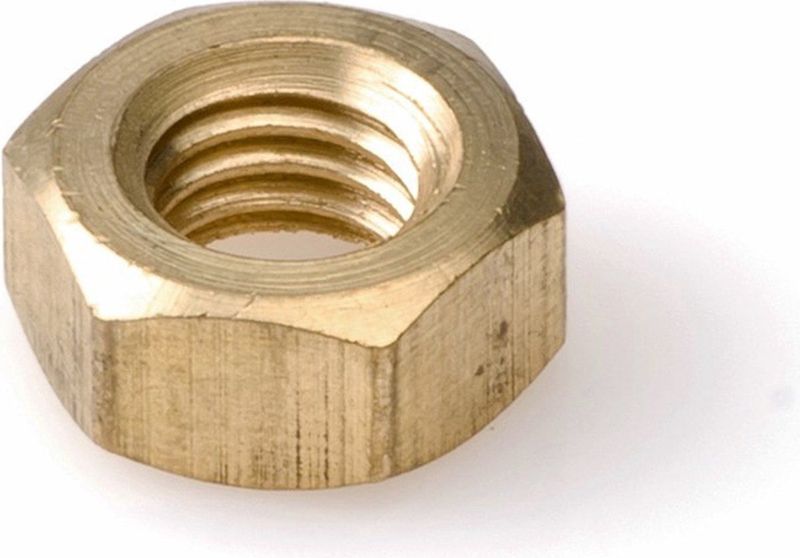 Hoenderdaal - Zeskantmoer - Messing - Draad M8 - Inhoud 250 Stuks