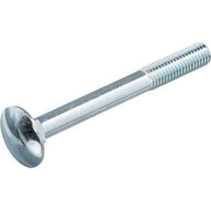 Slotbout - Verzinkt - M6 x 130 mm - DIN603/555 - 100 stuks