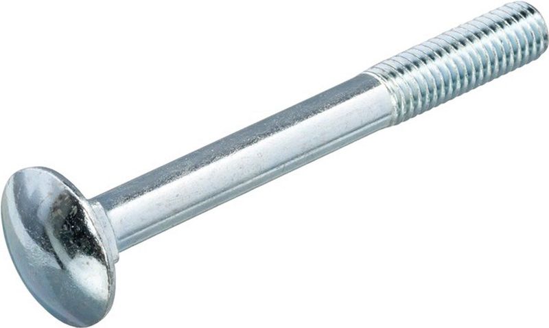 Slotbout - Verzinkt - M6 x 130 mm - DIN603/555 - 100 stuks