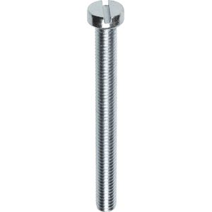 metaalschroef 4x16mm verzinkt cilinderkop 20 stuks met moer