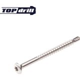 Hoenderdaal - Glaslatschroeven - Zelfborend - RVS-410 - Lenskop - 200 Stuks