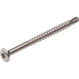 Hoenderdaal - Glaslatschroeven - Zelfborend - RVS-410 - Lenskop - 200 Stuks